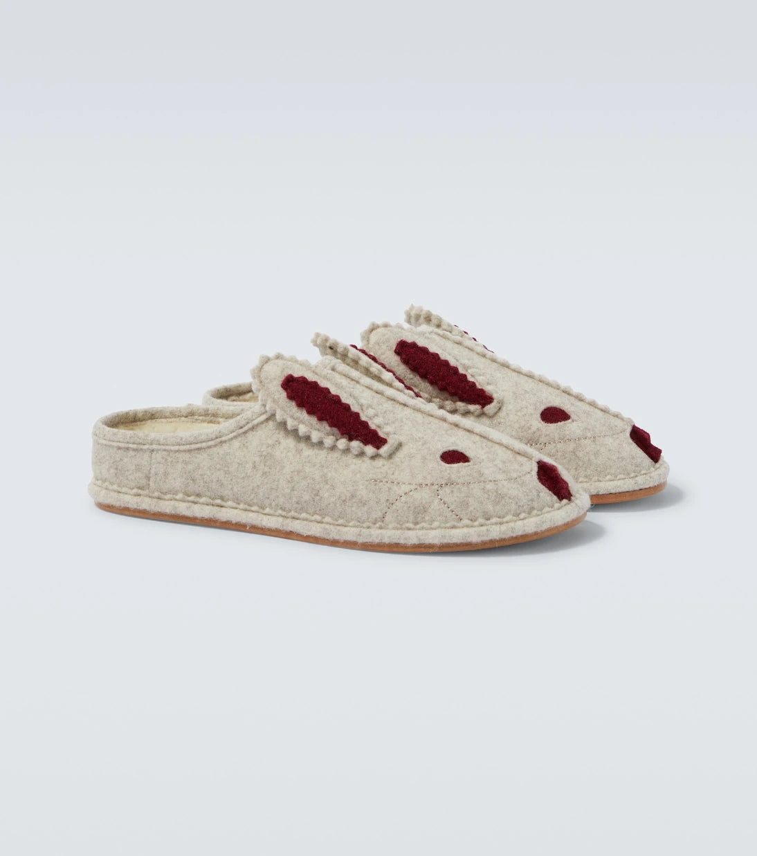 Bode - Wool-blend slippers