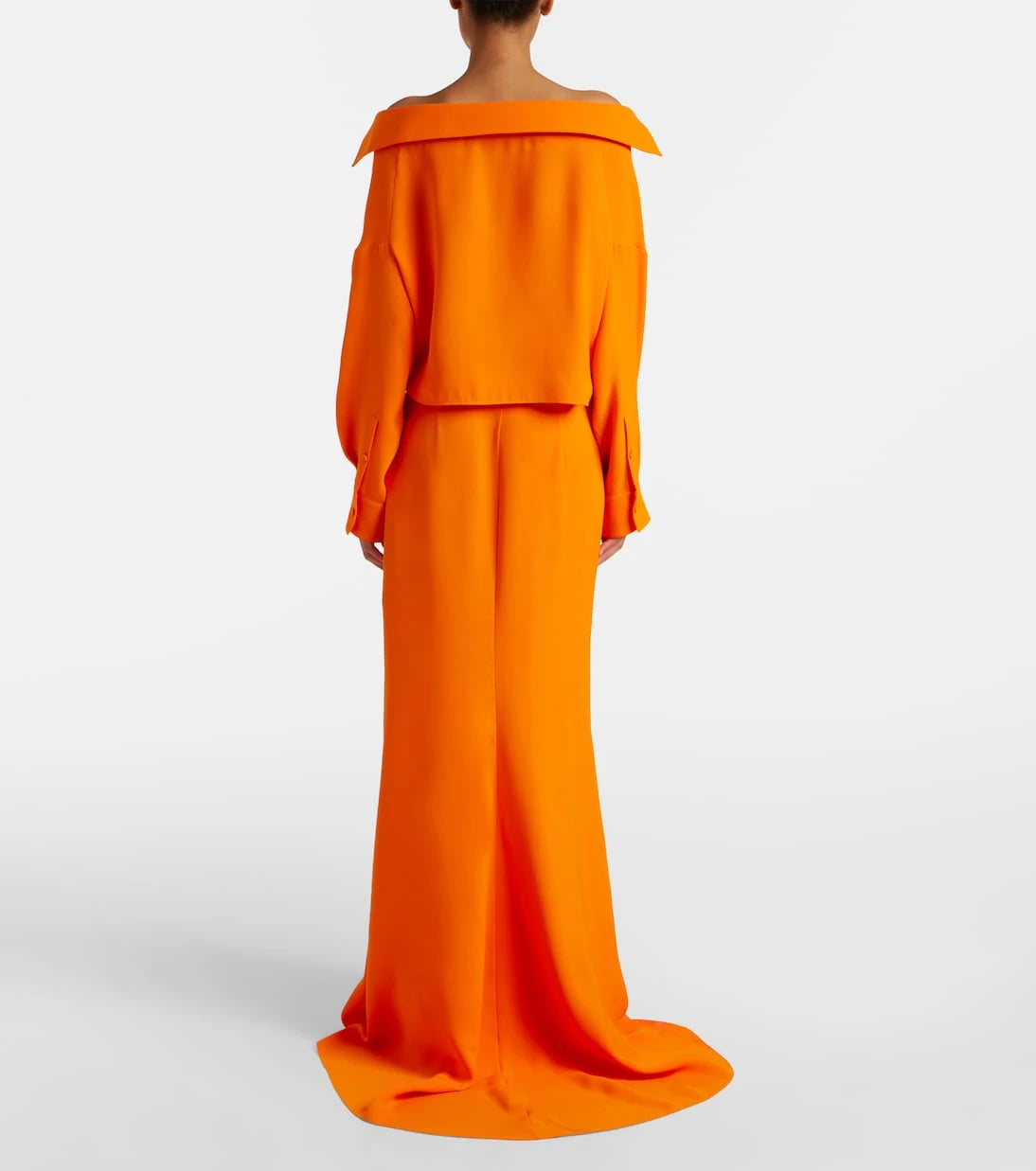 Balenciaga - Off-shoulder silk gown