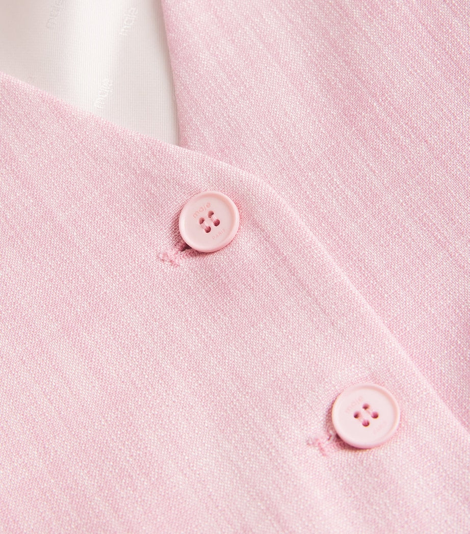 Pink Buttoned Waistcoat