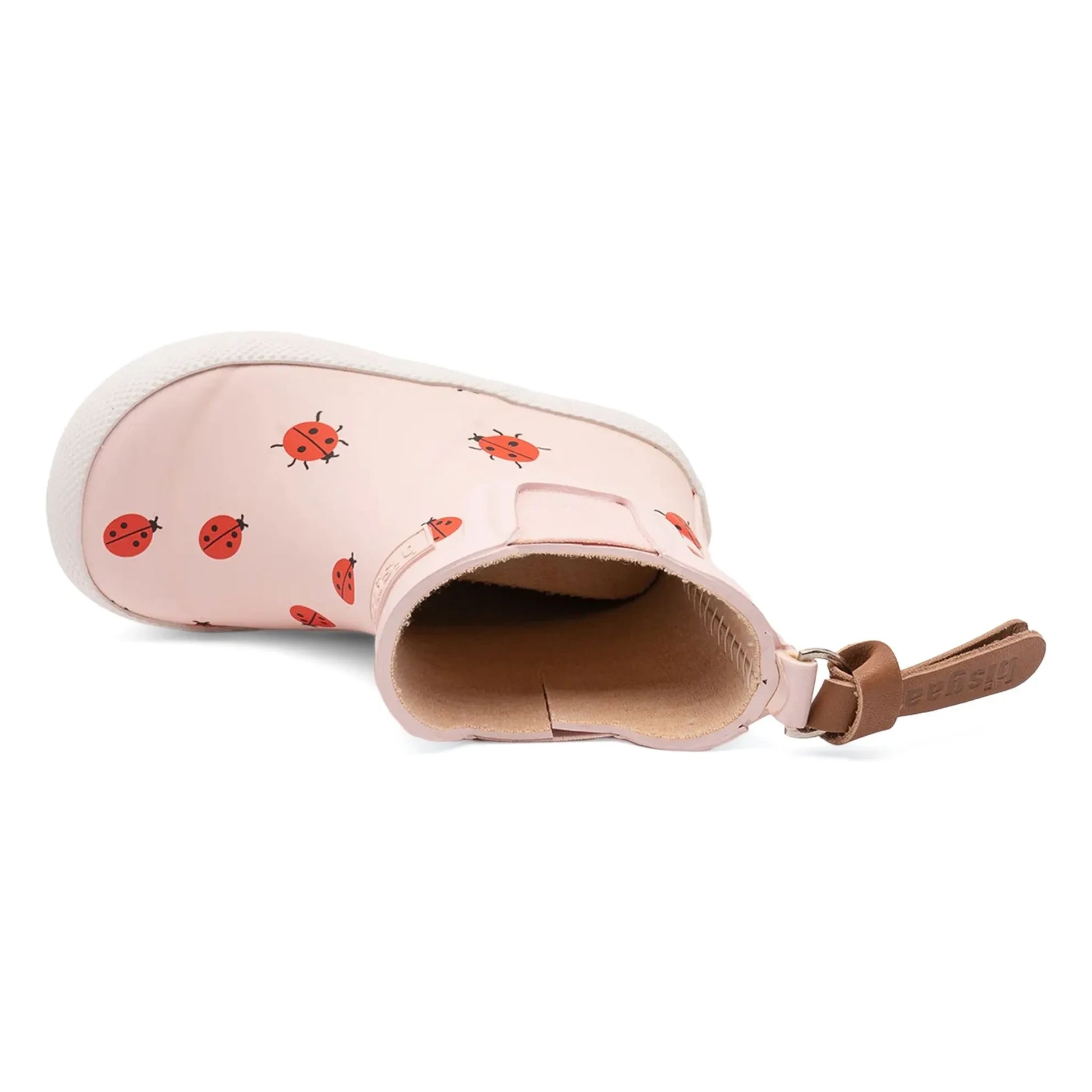 bisgaard - Baby Rubber Ladybird Rain Boots | Pale Pink