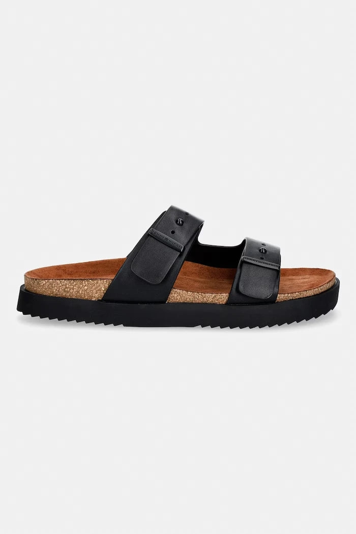 Tommy Hilfiger erkek deri terlikler HILFIGER CHAMBRAY BEACH SANDAL
