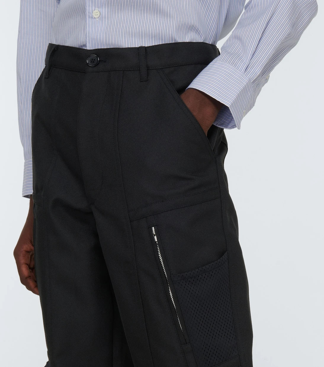 Comme des Garçons Shirt - Slim twill cargo pants
