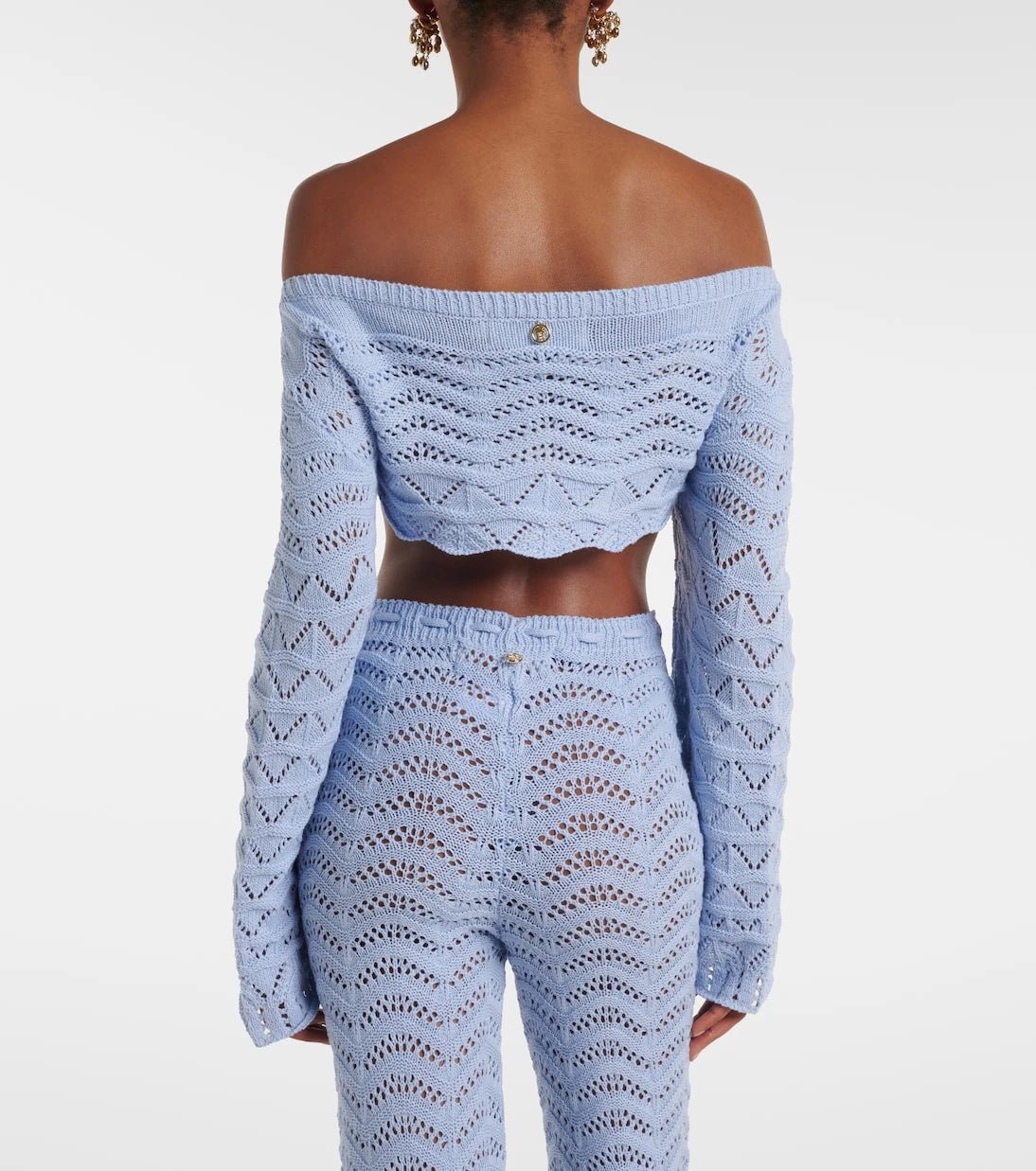 Bananhot - Helena crochet cotton-blend crop top