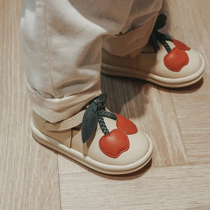 Donsje Joeka Shoes Cherry Çocuk Deri Yarım Ayakkabı