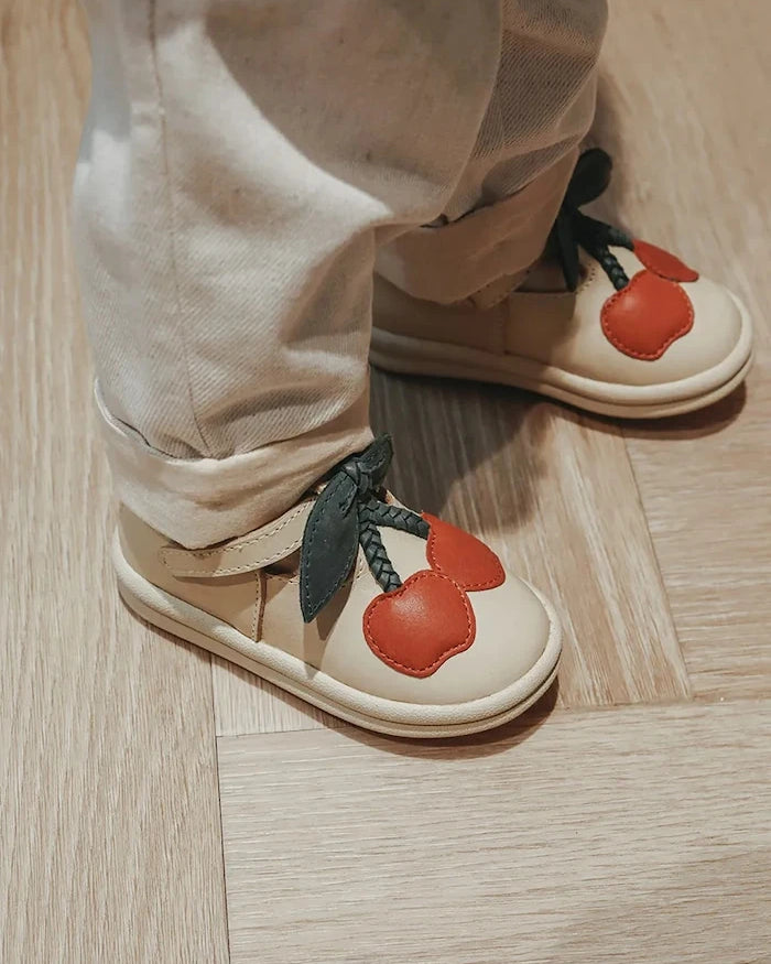 Donsje Joeka Shoes Cherry Çocuk Deri Yarım Ayakkabı