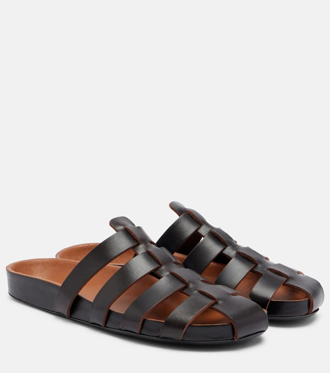 JUDE - Dusty leather fisherman sandals