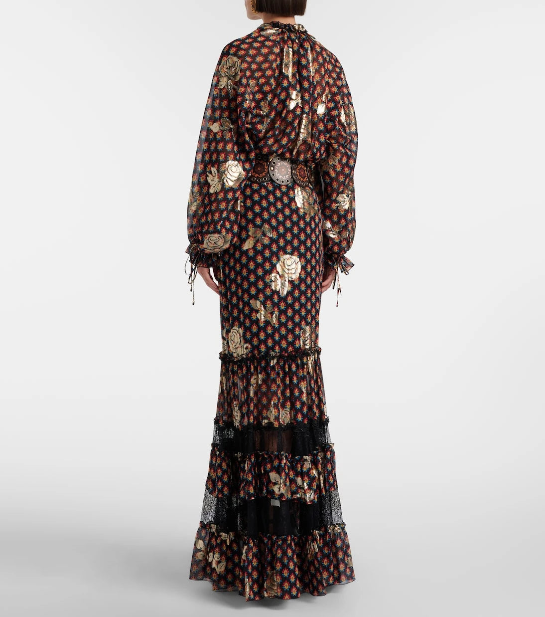 Etro - Printed silk-blend maxi skirt