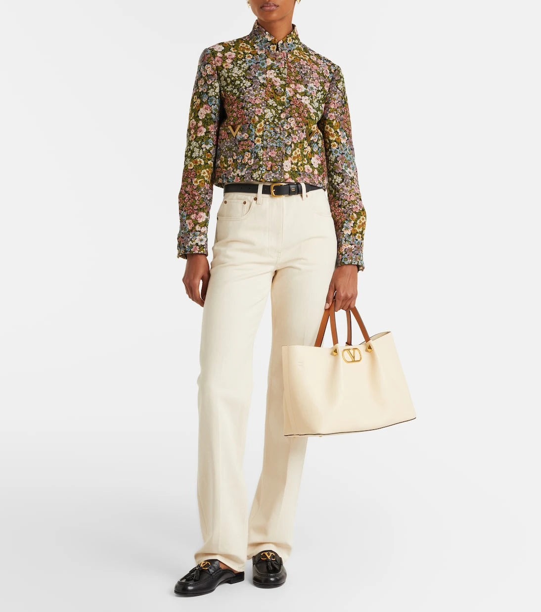 Valentino Garavani - VLogo Medium leather tote bag