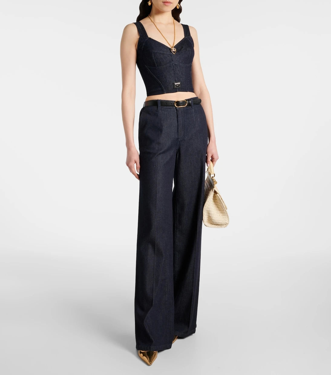 Dolce&Gabbana - High-rise wide-leg jeans