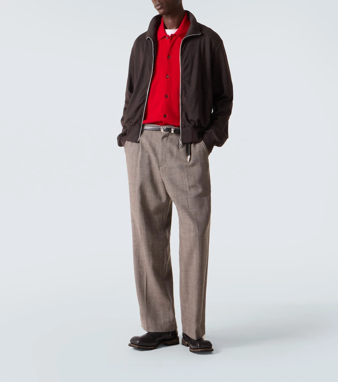 Our Legacy - Mob ribbed-knit cotton-blend bomber jacket