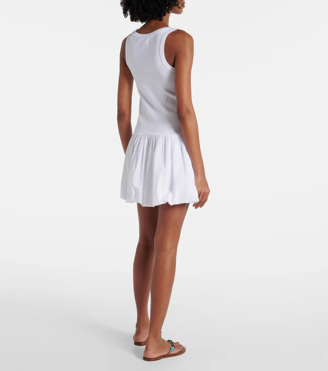 Velvet - Isla cotton-blend poplin minidress