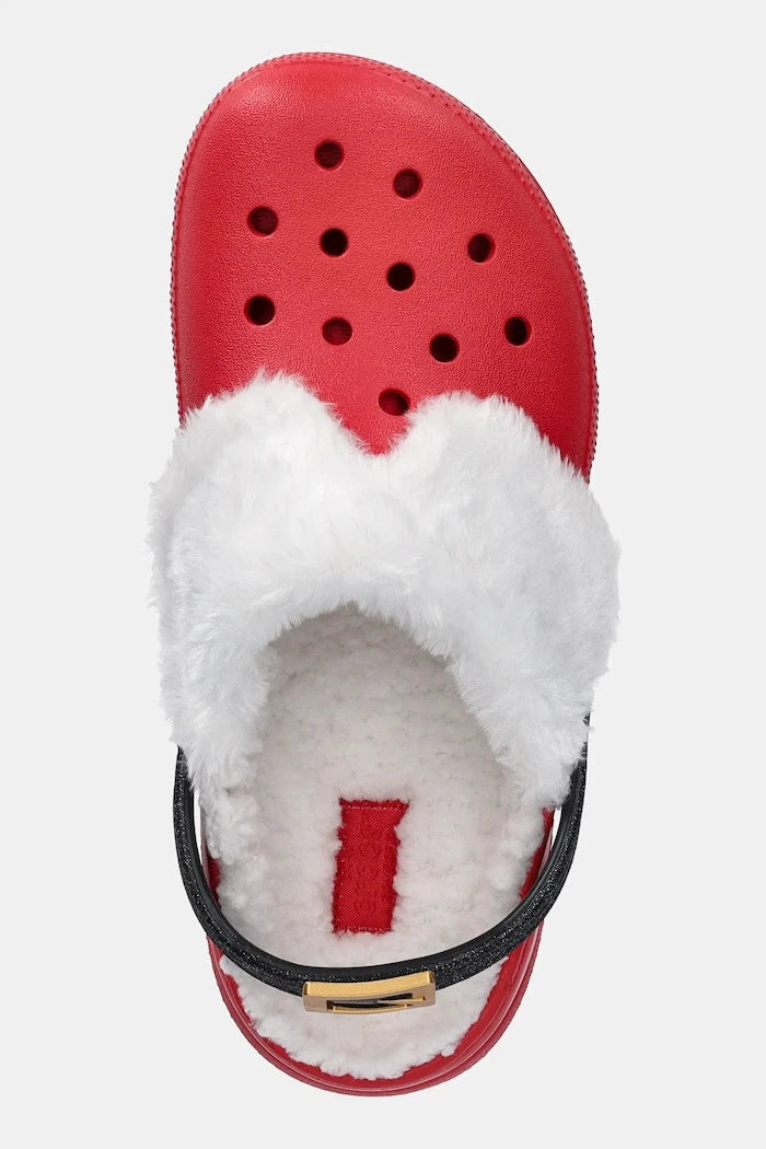 Детски чехли Crocs CLASSIC LINED SANTA CLOG