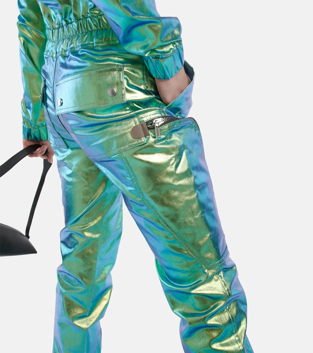 Rick Owens - Iridescent slim-leg jumpsuit
