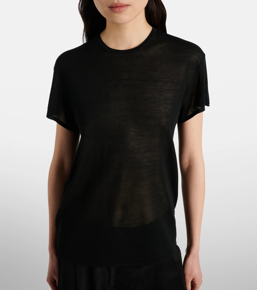 Toteme - Knitted silk t-shirt