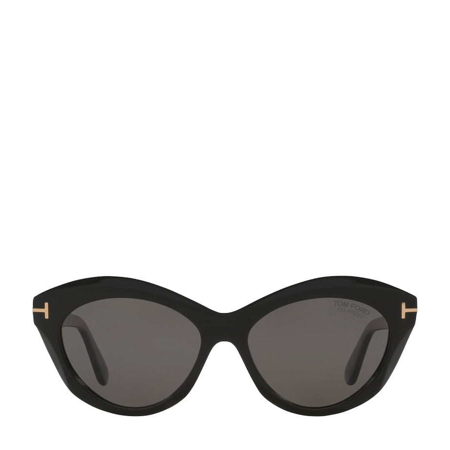 TOM FORD Black Acetate Toni Sunglasses