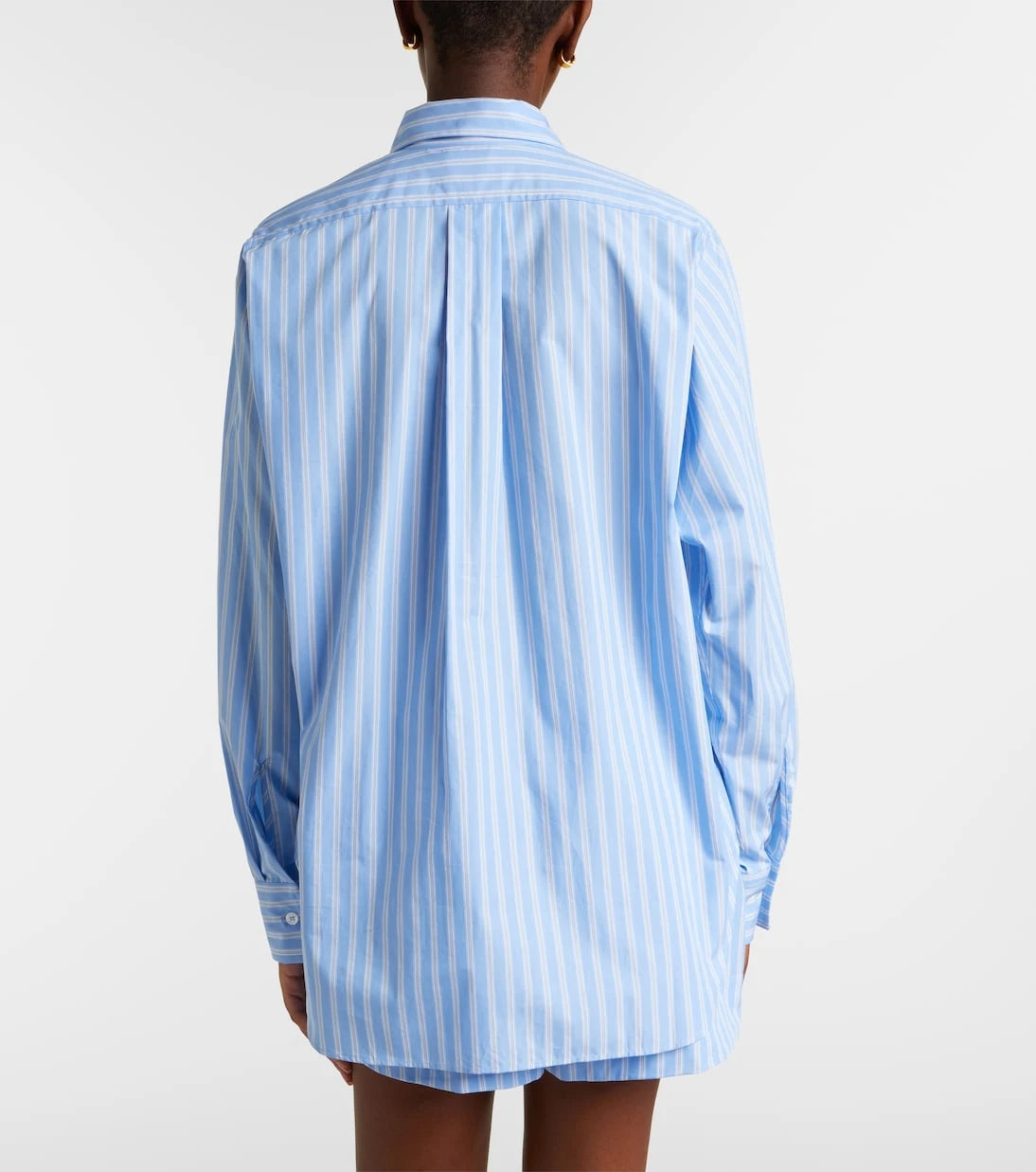 Hunza G - Striped cotton polin shirt