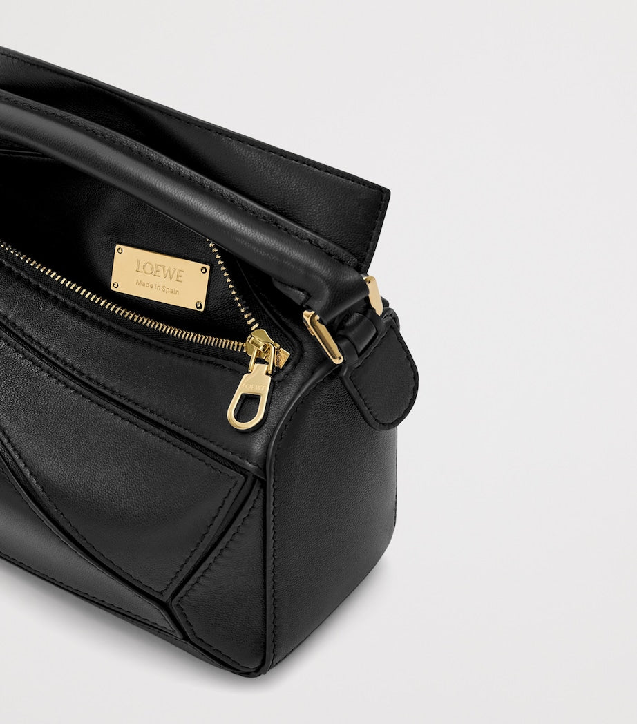 LOEWE Black x Paula's Ibiza Mini Lambskin Puzzle Top-Handle Bag