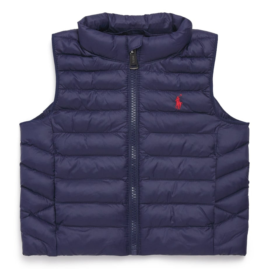 Ralph Lauren Kids Quilted Polo Pony Gillet (9-24 Months)
