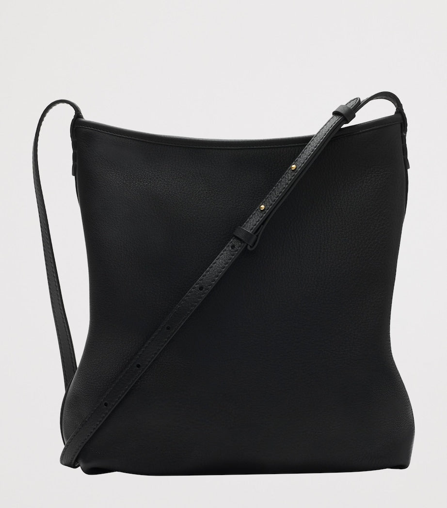 Burberry Black Small Leather Highlands Shoulder Bag