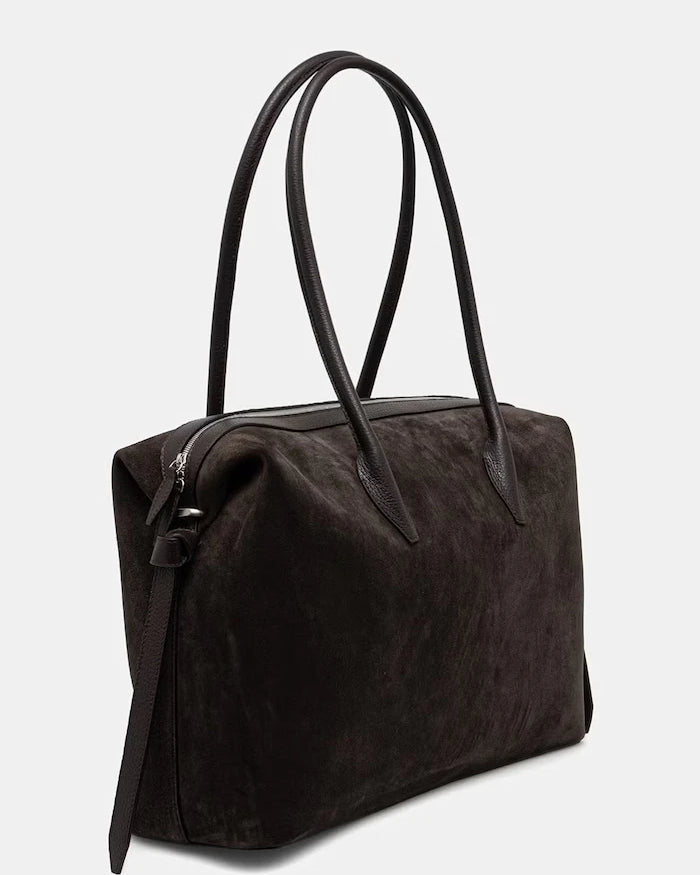 Yuzefi чанта tote дамска от велур LARGE BRIOCHE DUFFLE