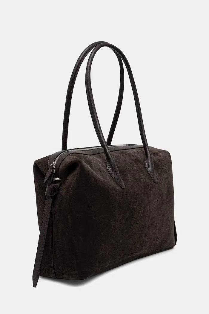 Yuzefi чанта tote дамска от велур LARGE BRIOCHE DUFFLE