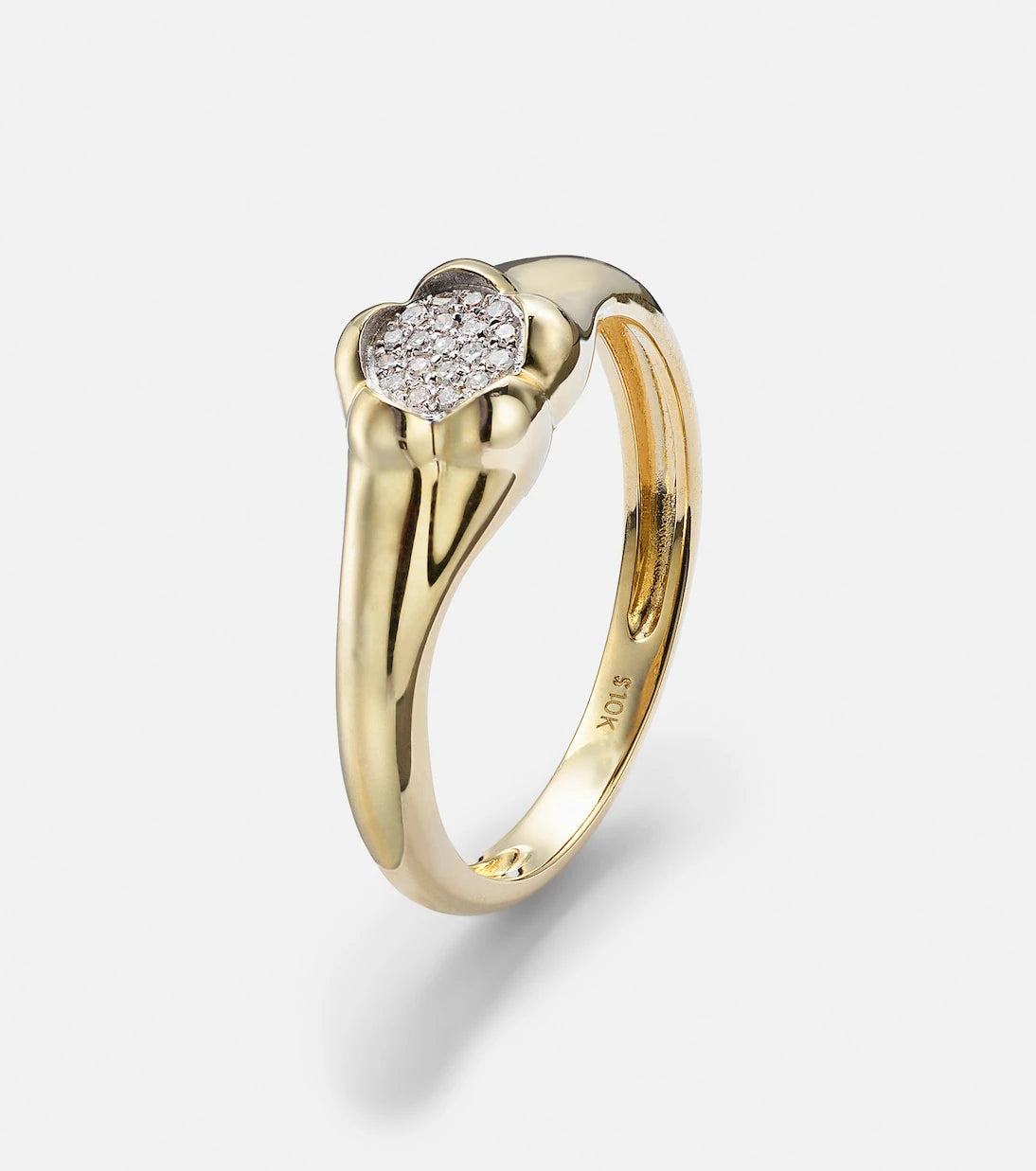 Stone and Strand - Crosby 10kt gold ring with diamonds