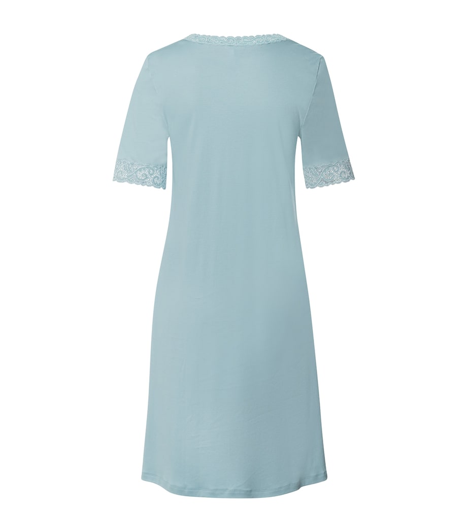 Blue Lace-Trim Moments Nightdress