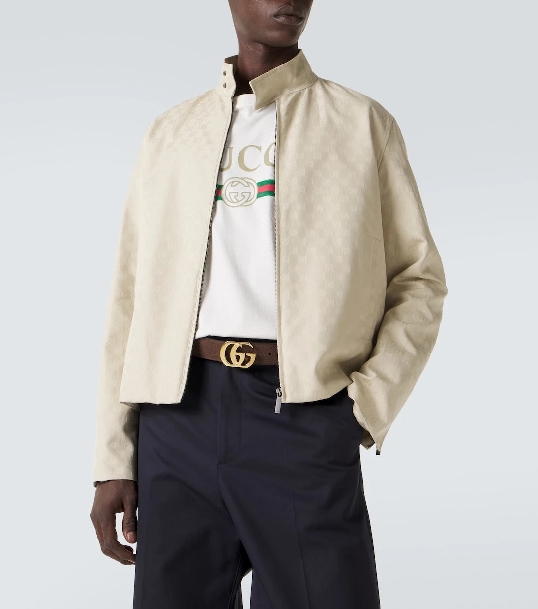 Gucci - Cut GG Marmont leather belt