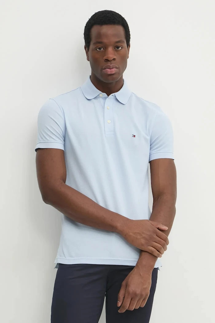 Памучна тениска с яка Tommy Hilfiger