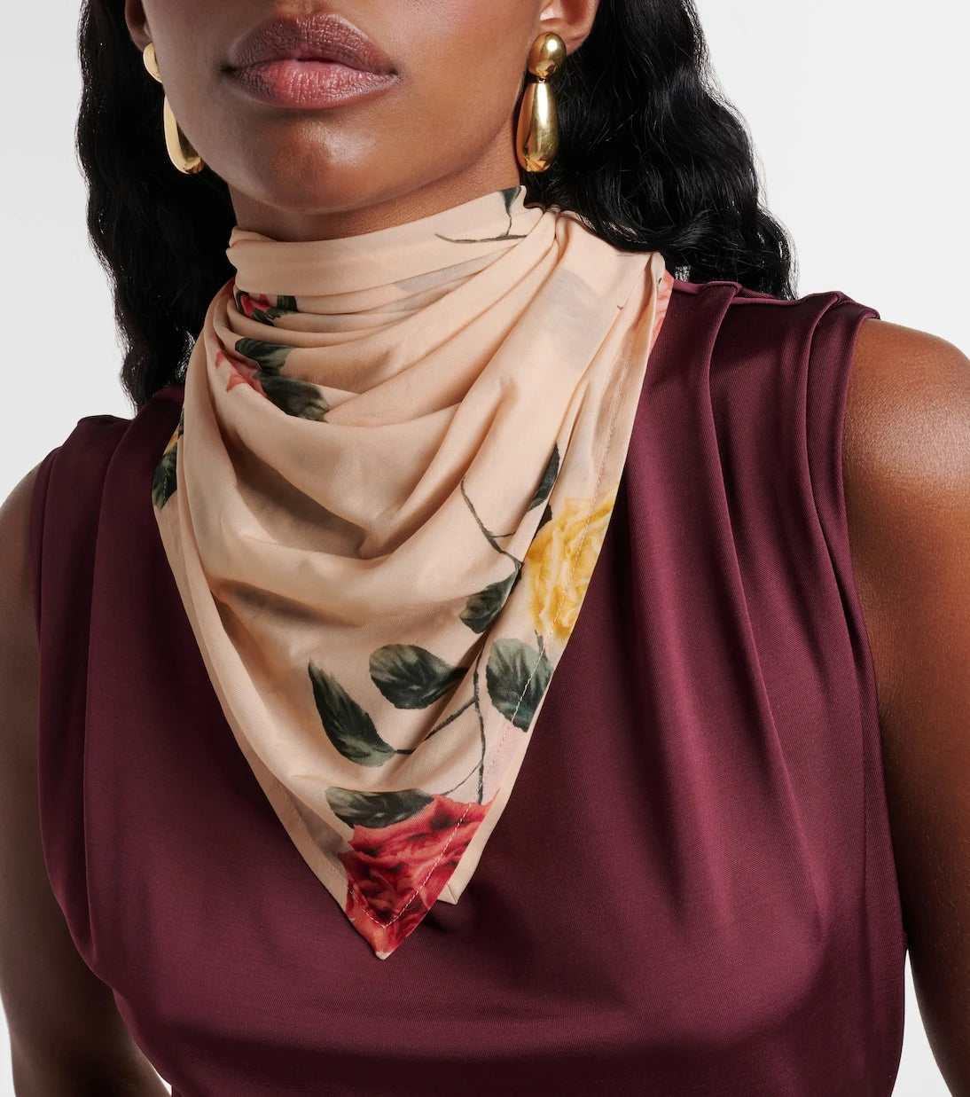 Magda Butrym - Floral silk-blend scarf