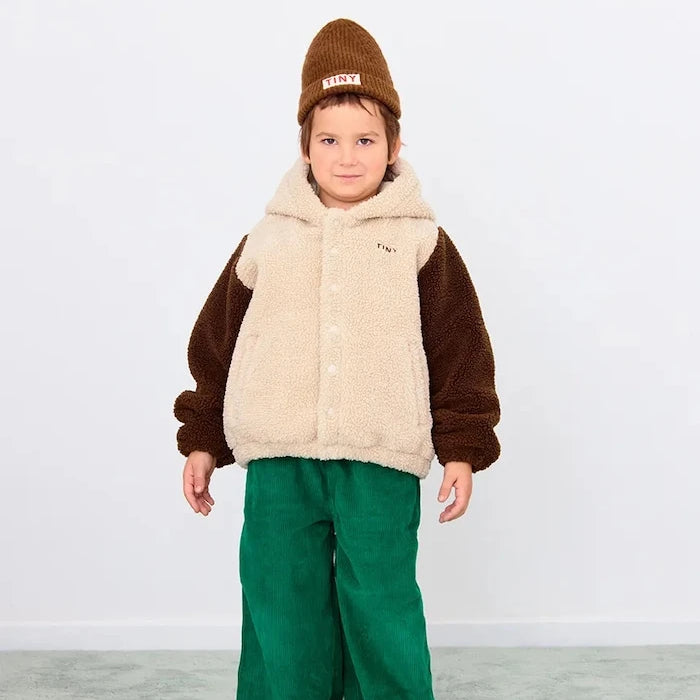 Tinycottons COLOR BLOCK POLAR SHERPA HOODIE Çocuk Ceketi