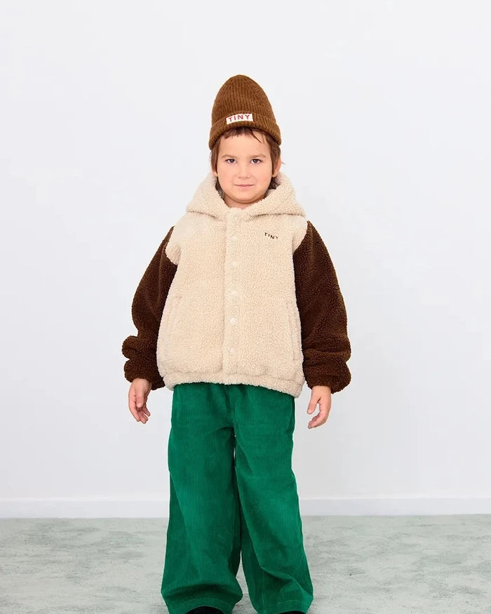 Tinycottons COLOR BLOCK POLAR SHERPA HOODIE Çocuk Ceketi