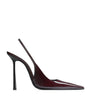 Saint Laurent Brown Patent Leather Vendome Pumps 110