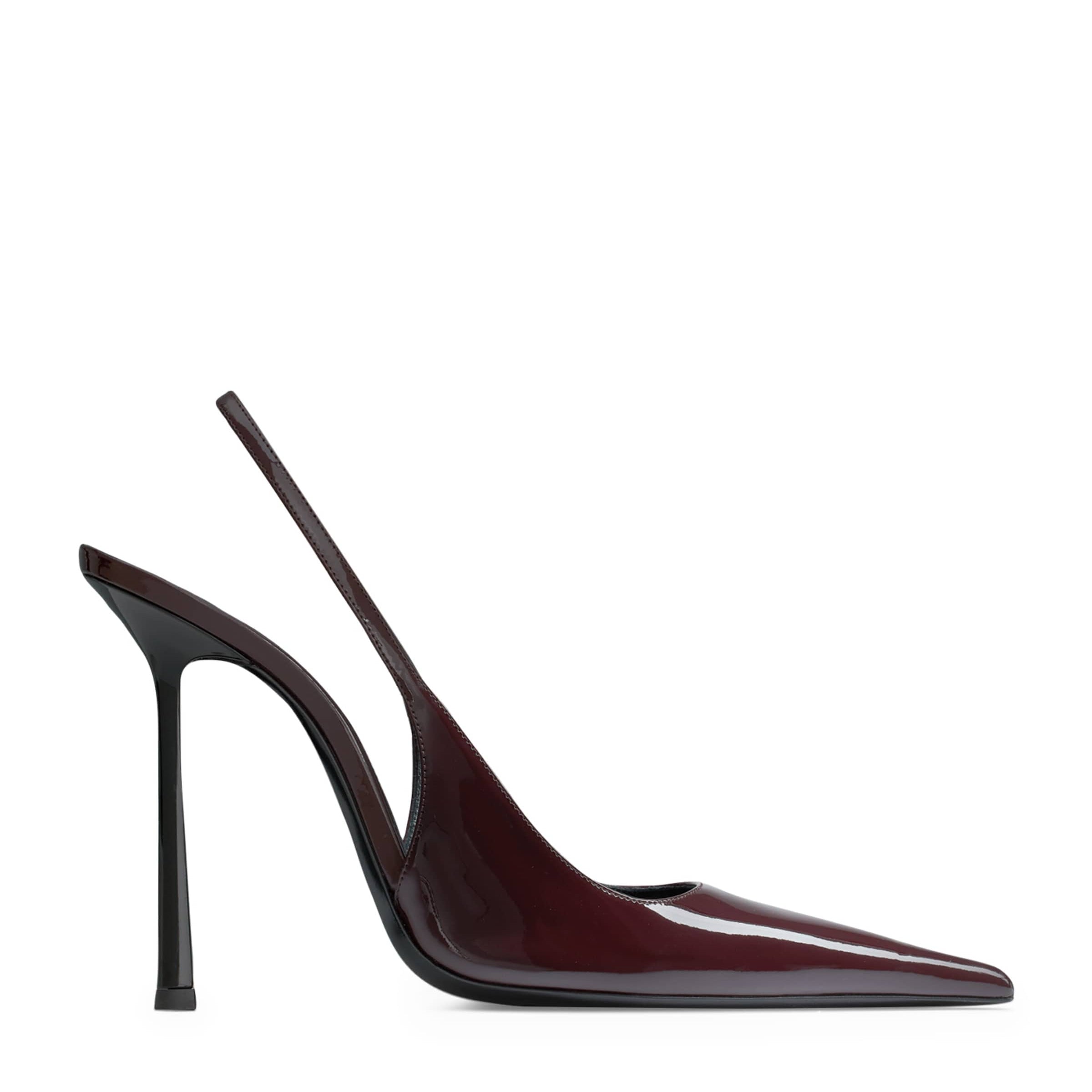 Saint Laurent Brown Patent Leather Vendome Pumps 110