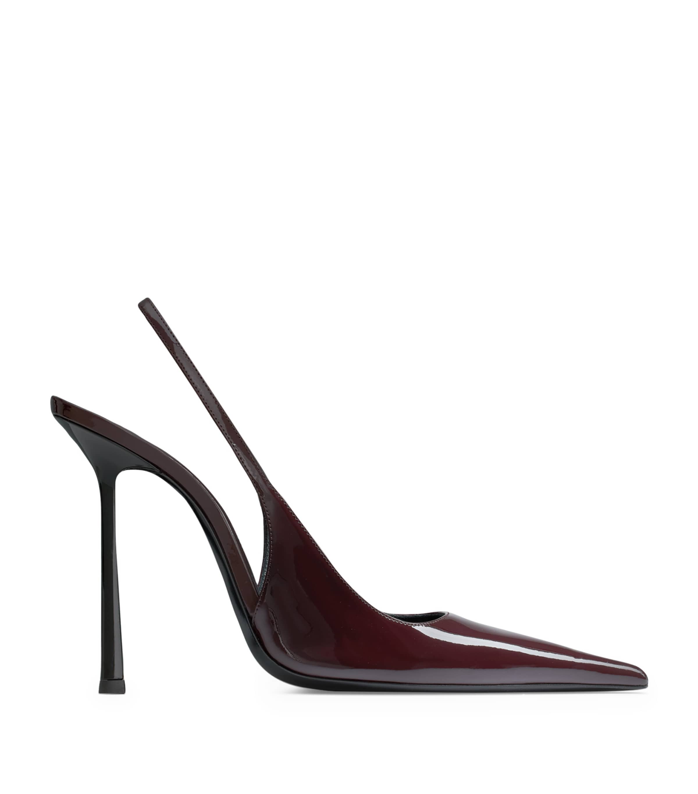 Saint Laurent Brown Patent Leather Vendome Pumps 110