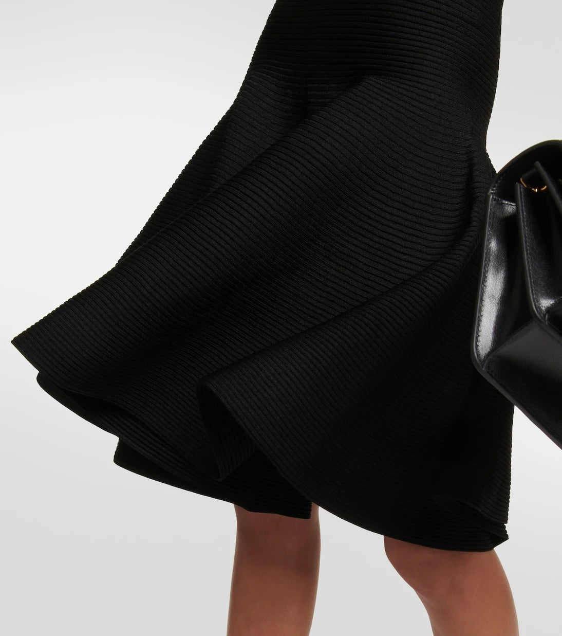 Alaïa - Pencere detaylı balıkçı yaka mini elbise