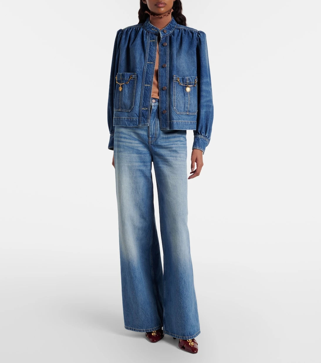 Chloé - Ruffled wool turtleneck sweater