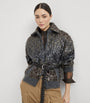 Brunello Cucinelli Grey Mohair-Blend Sequin-Embellished Cardigan