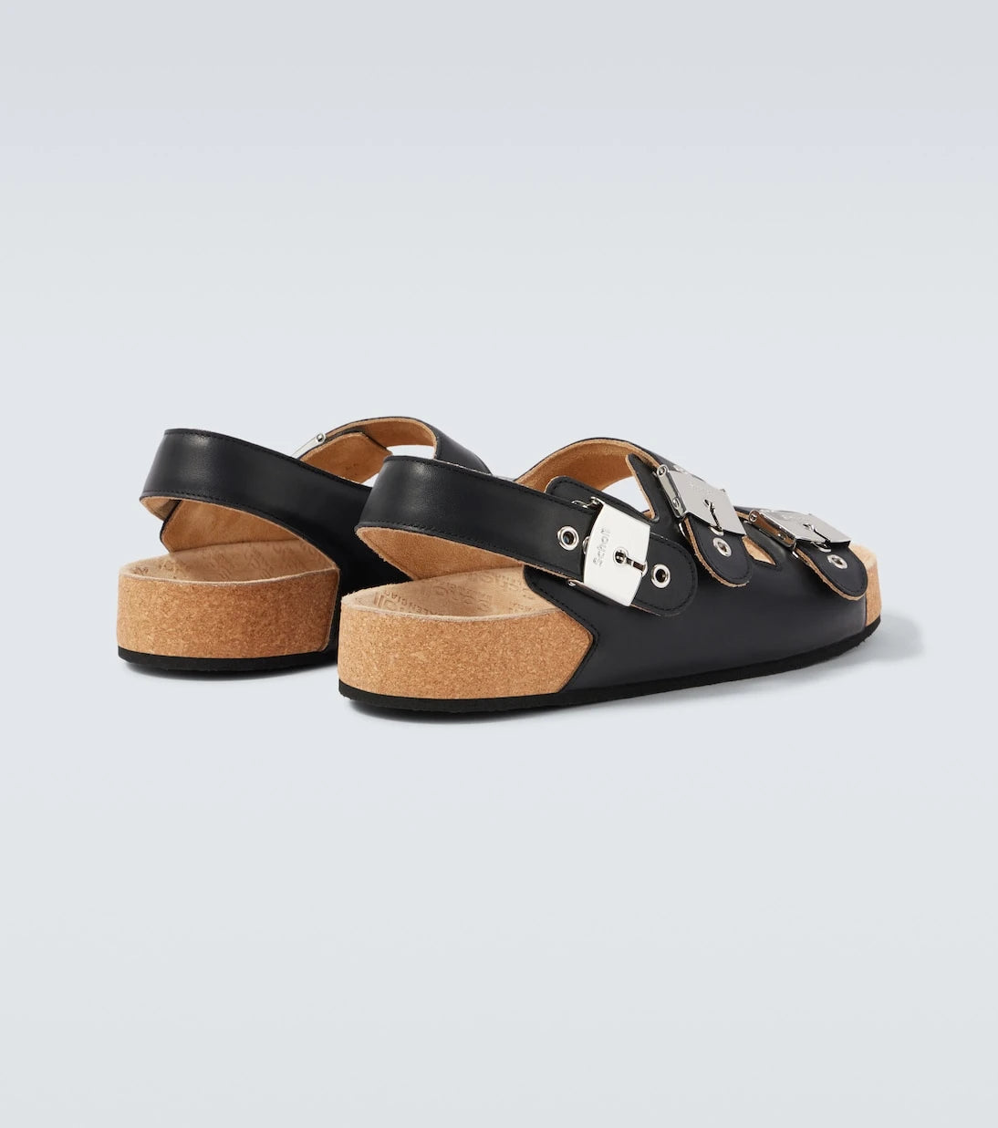 Balenciaga - x Scholl leather sandals