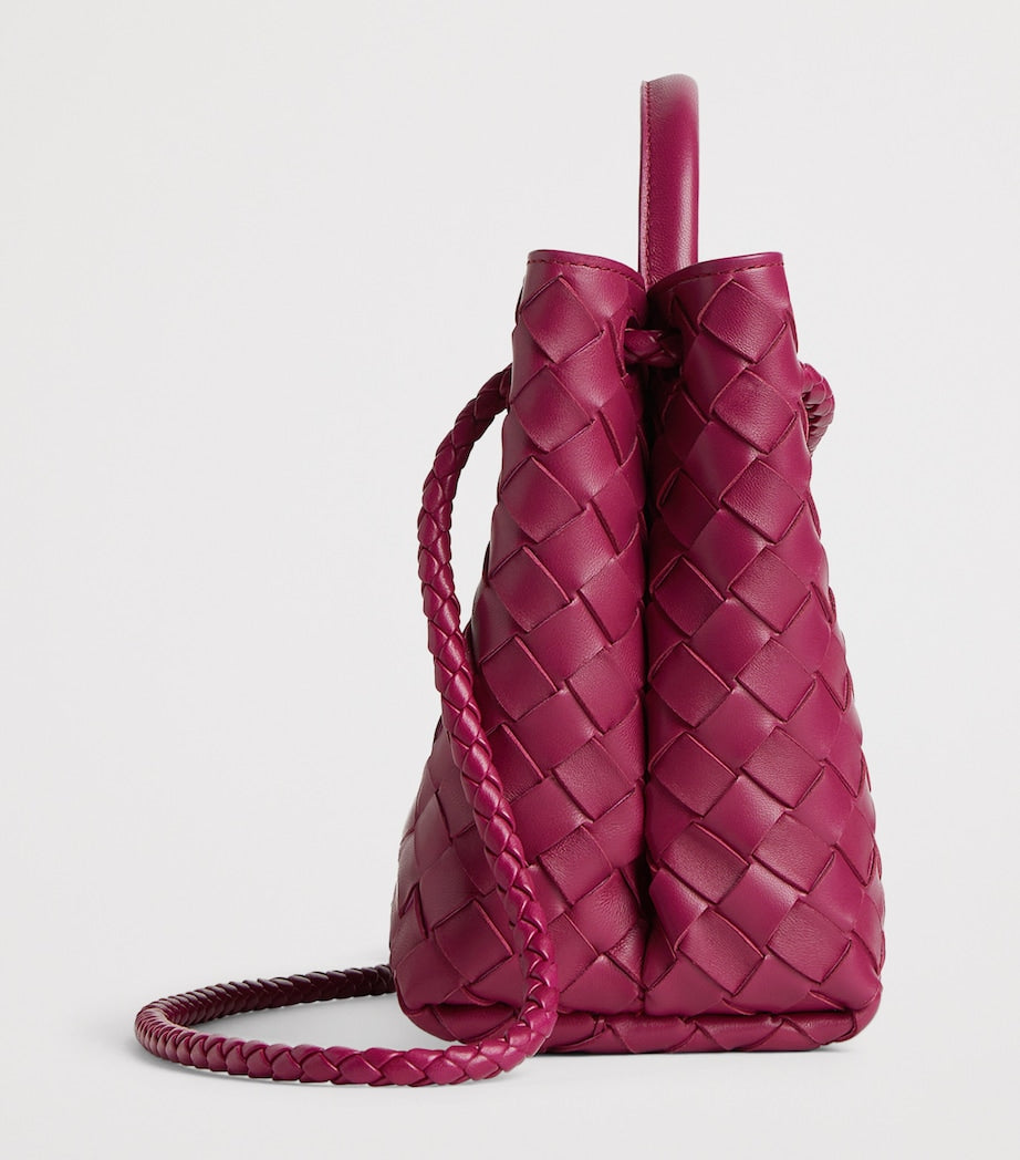 Bottega Veneta Pink Small Lambskin Andiamo Shoulder Bag 5569