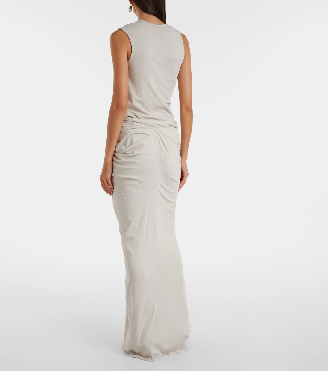 Entire Studios - Draped cotton-blend jersey maxi skirt