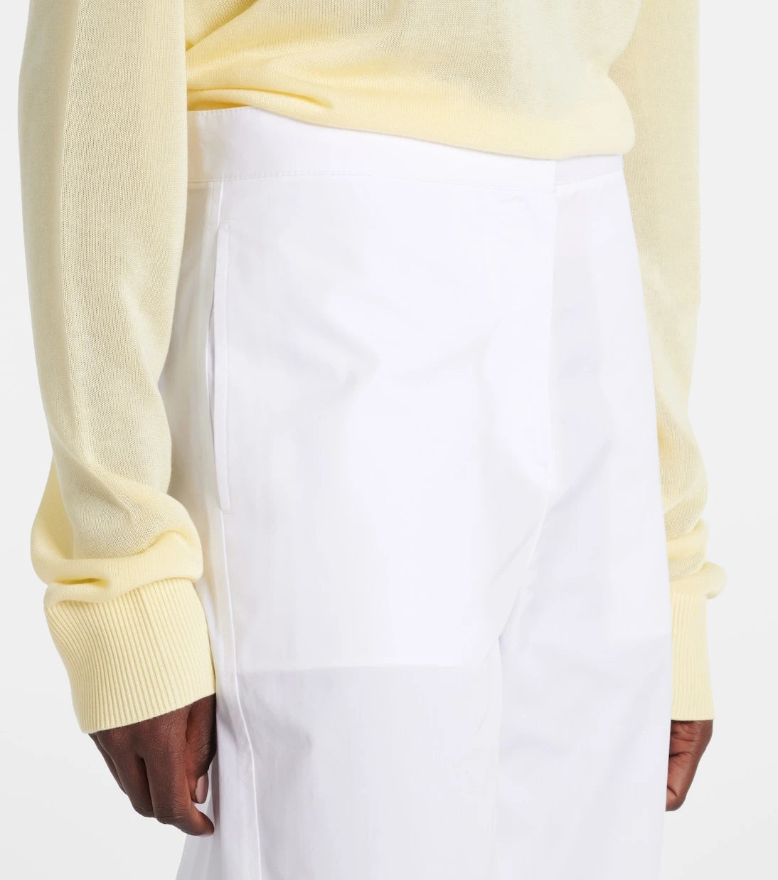 Toteme - Twisted Seam cotton poplin wide-leg pants