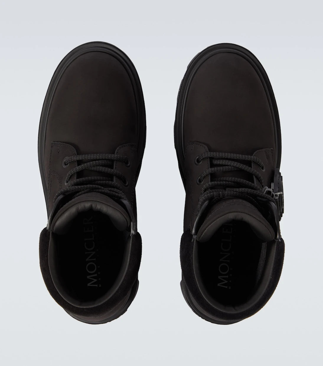 Moncler - Peak City leather ankle boots