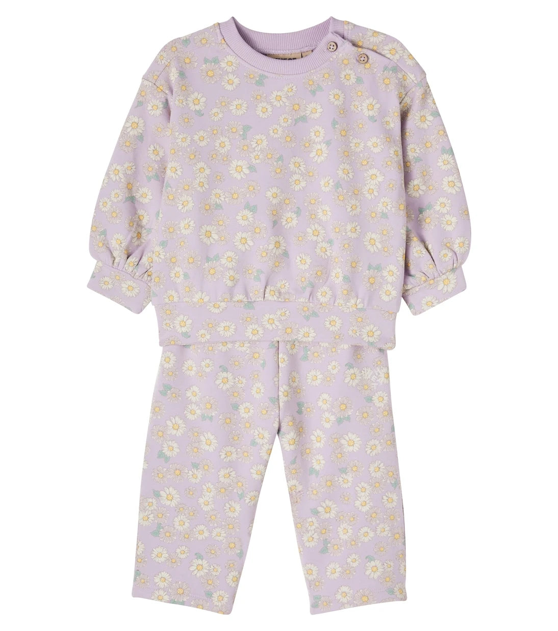 Wheat - Baby Lia floral cotton jersey sweatshirt