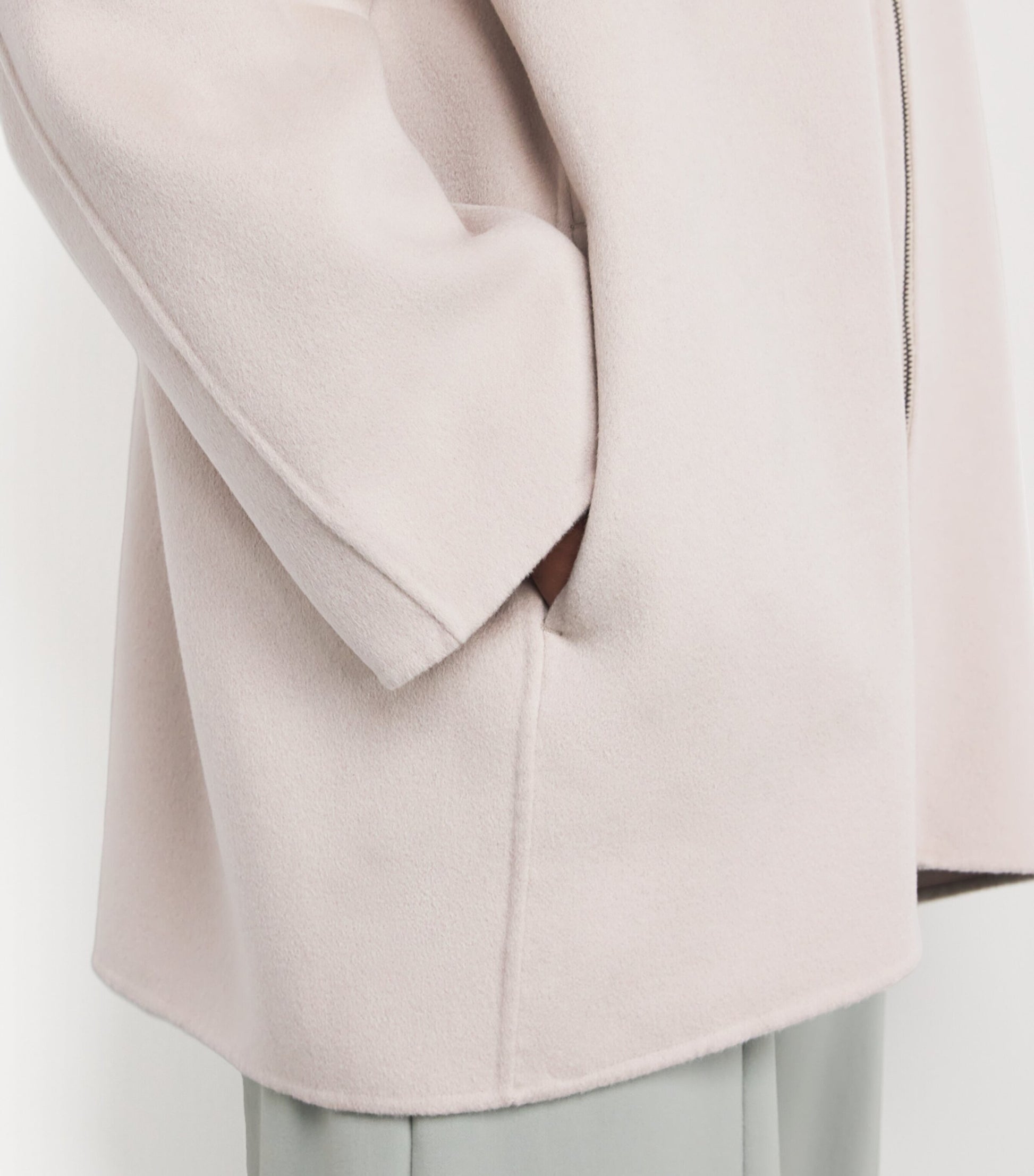 Iris Von Arnim Pink Wool-Cashmere Dance Slim Hoodie