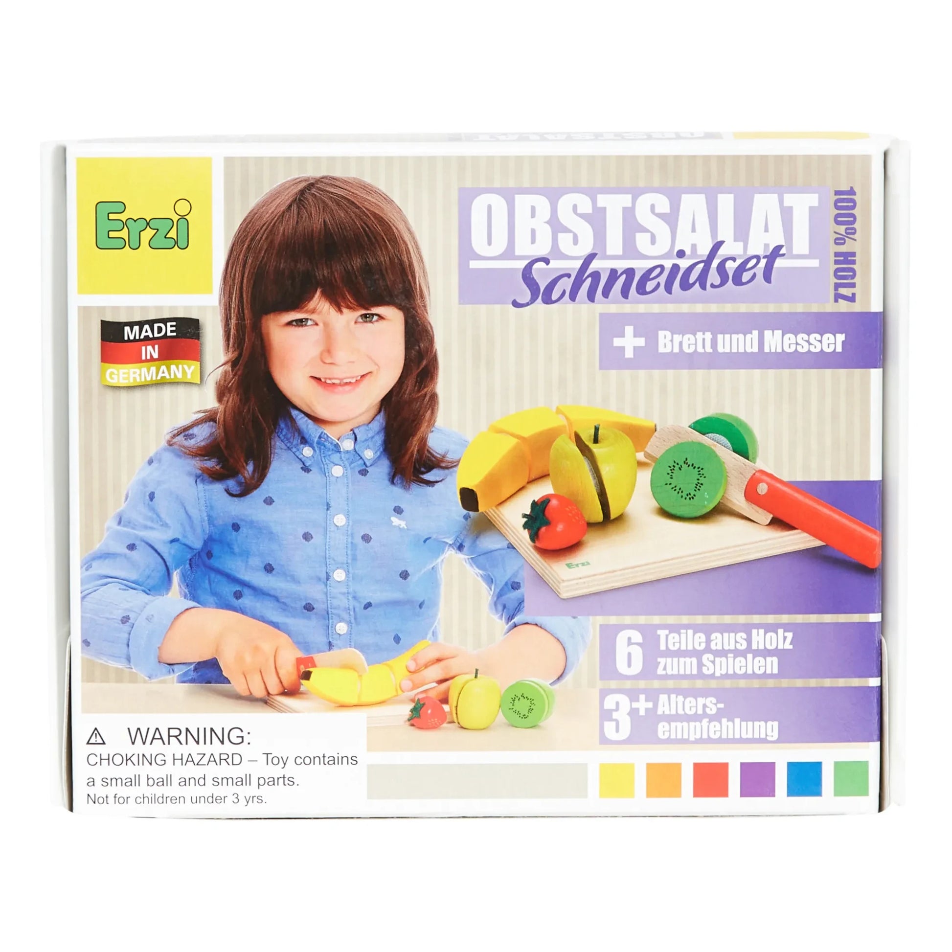 Erzi - Wooden Fruit Salad Set - 6 Pieces