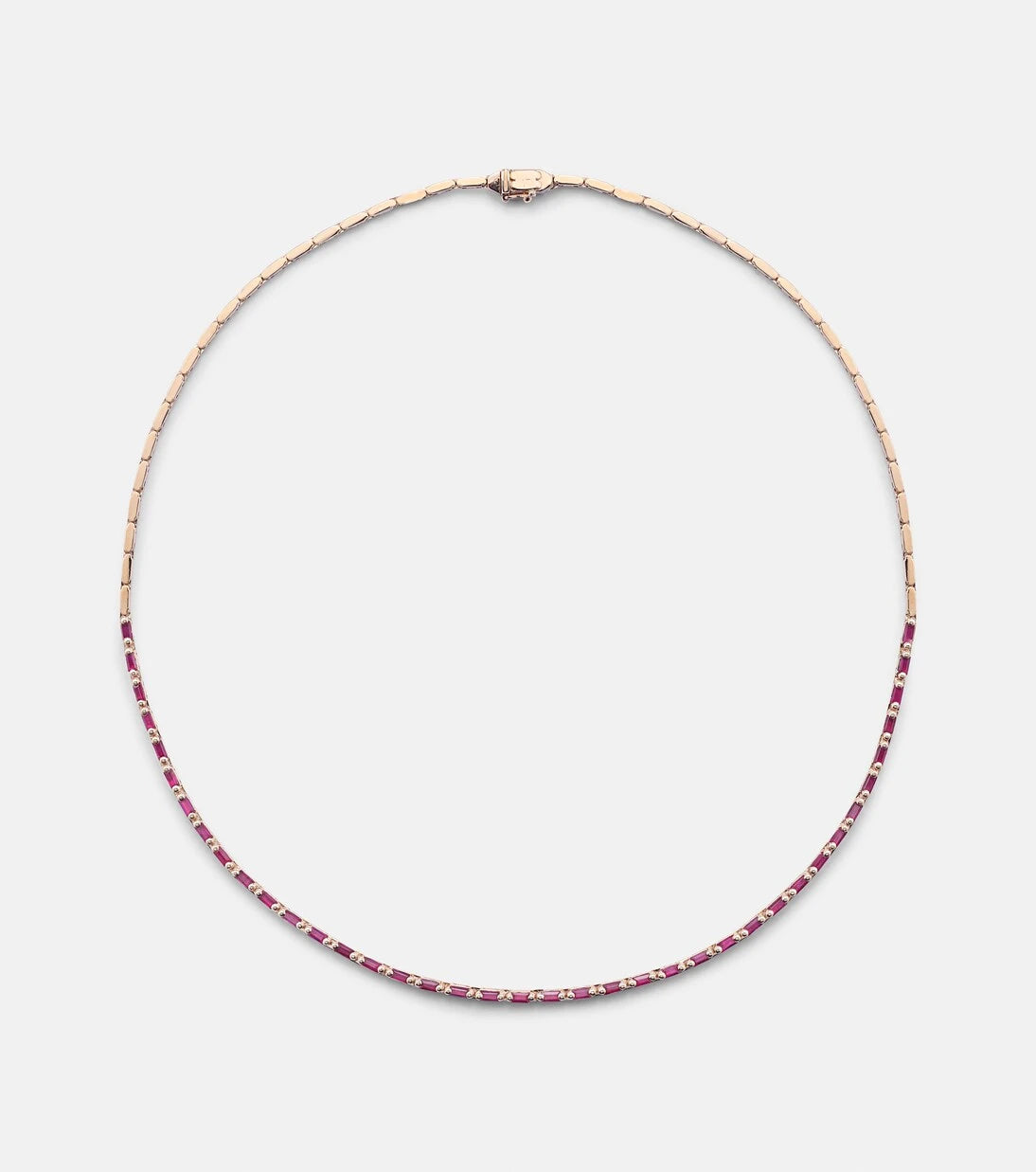 Suzanne Kalan - 18kt rose gold necklace with rubies