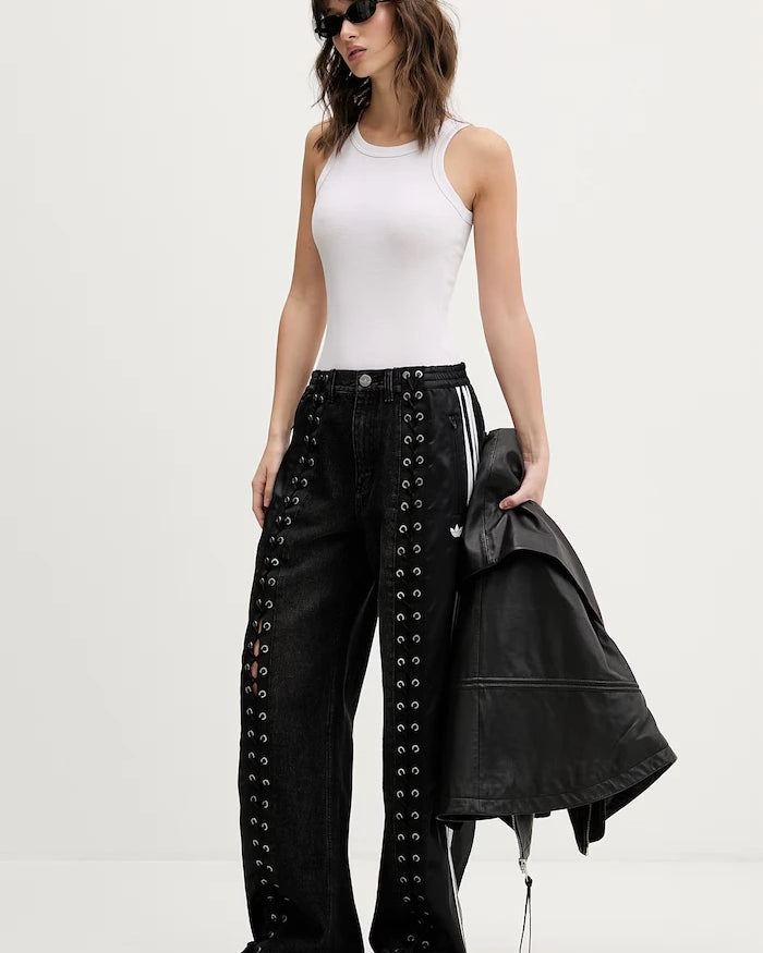 adidas Originals Kadın Düz Jean Pantolon