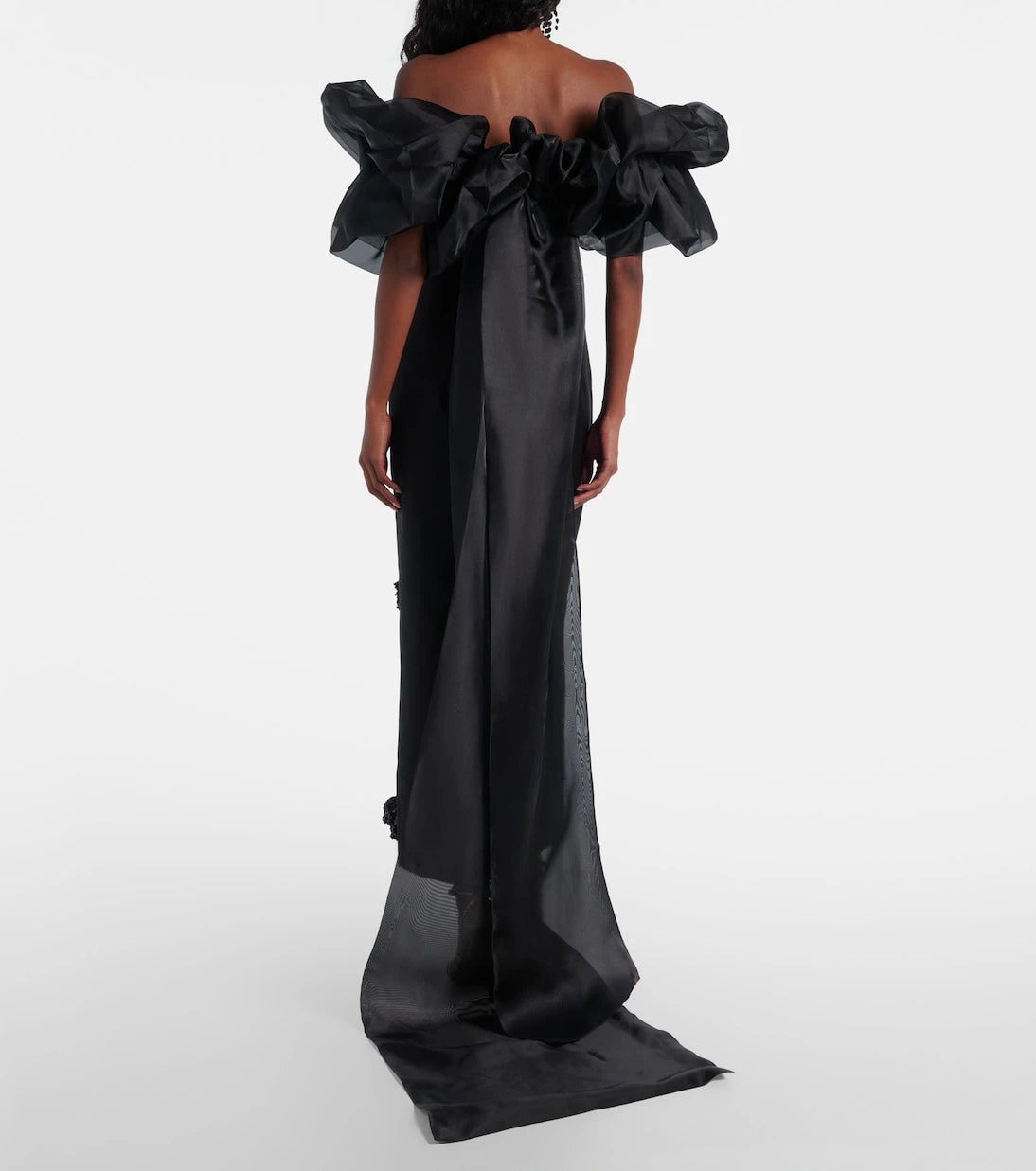 Leo Lin - Zayna sequined gown and cape set