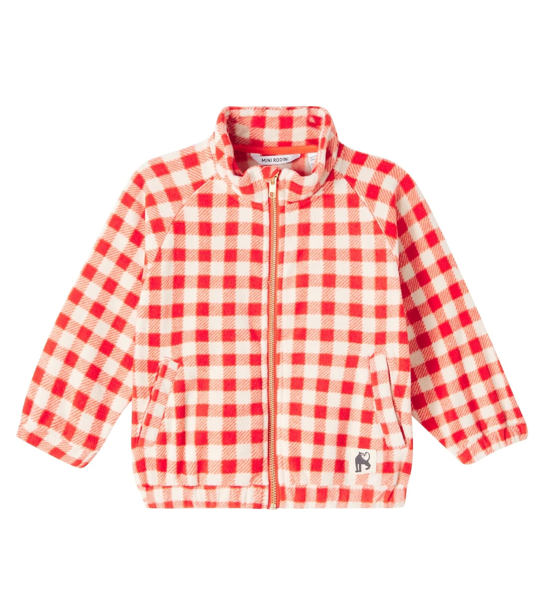 Mini Rodini - Gingham fleece jacket